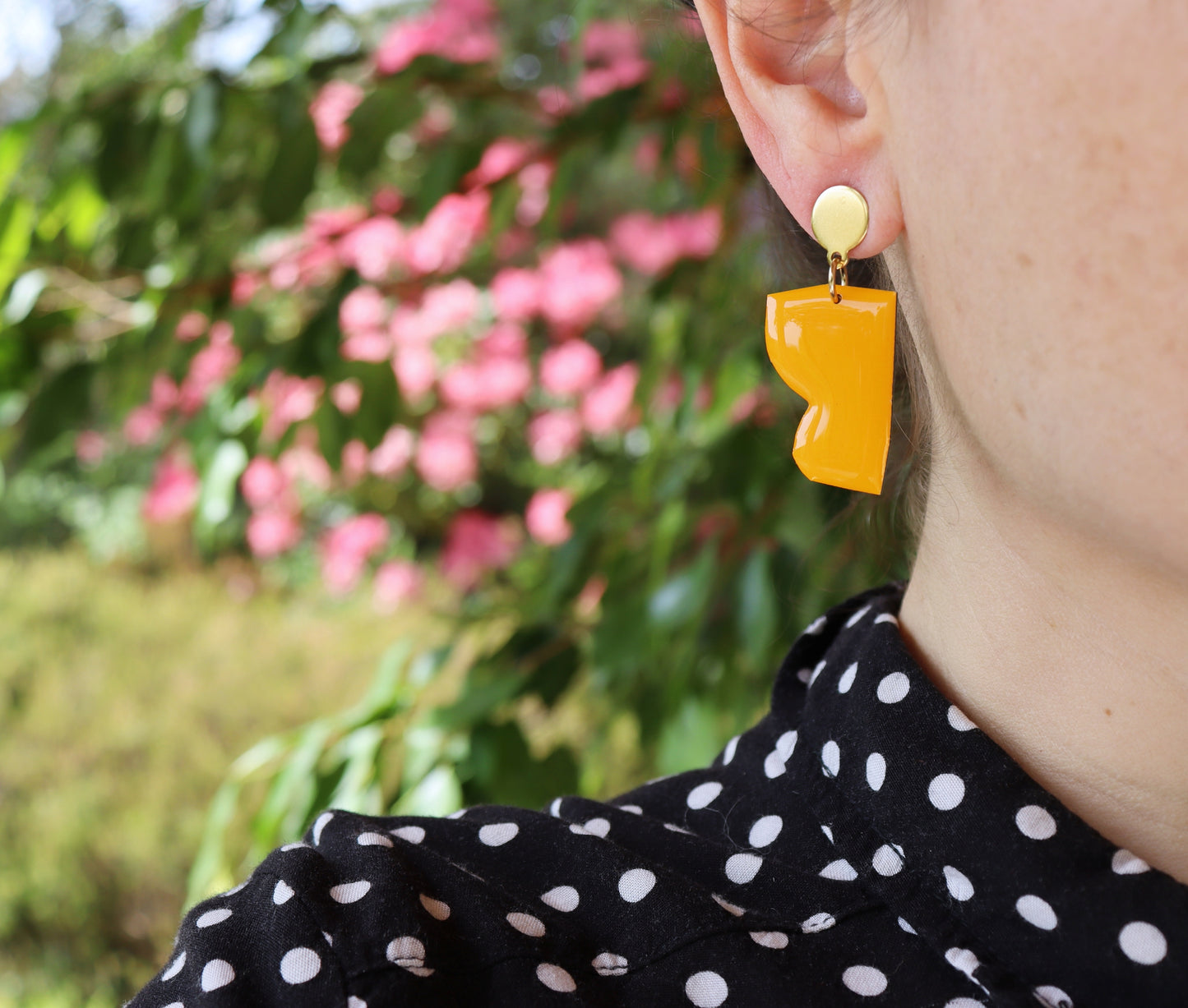 LOLLI no.2 in yellow and pink / contemporary upcycled Irish design