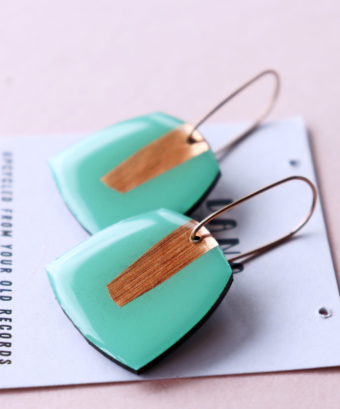 BETTY no.2 in 8 colours / contemporary upcycled colourful earrings handmade in Ireland