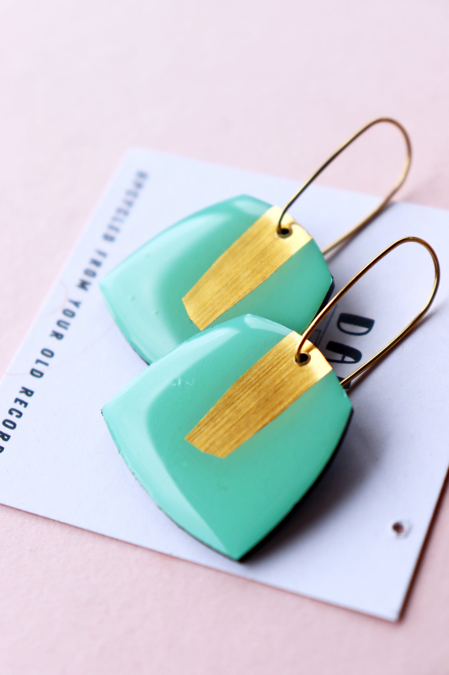 BETTY no.2 in 8 colours / contemporary upcycled colourful earrings handmade in Ireland