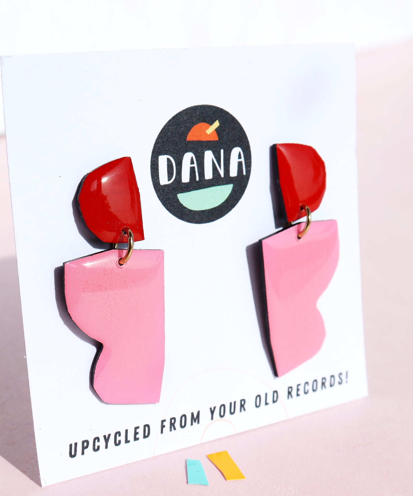 LOLLI in pink and red / contemporary upcycled Irish design