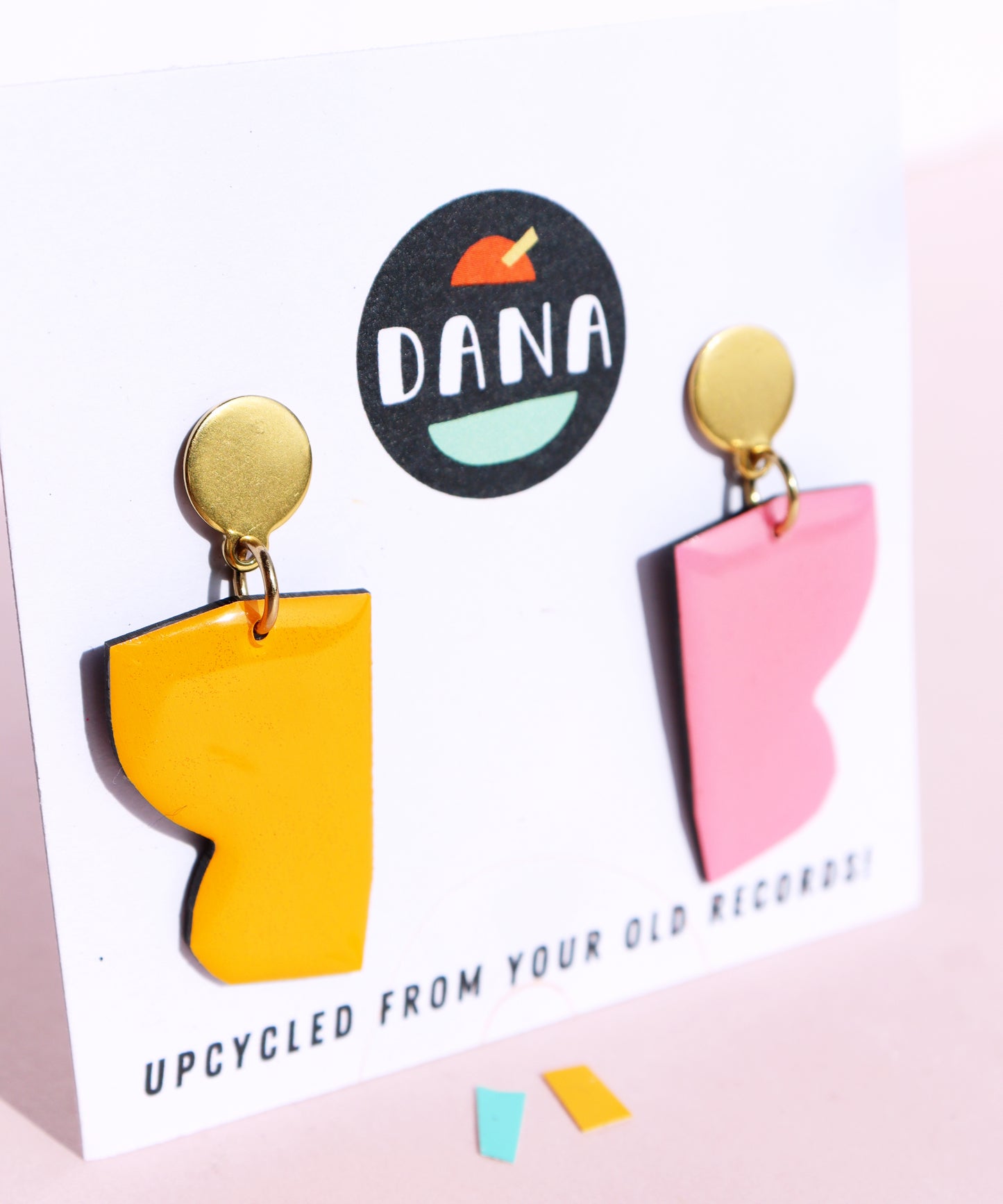 LOLLI no.2 in yellow and pink / contemporary upcycled Irish design