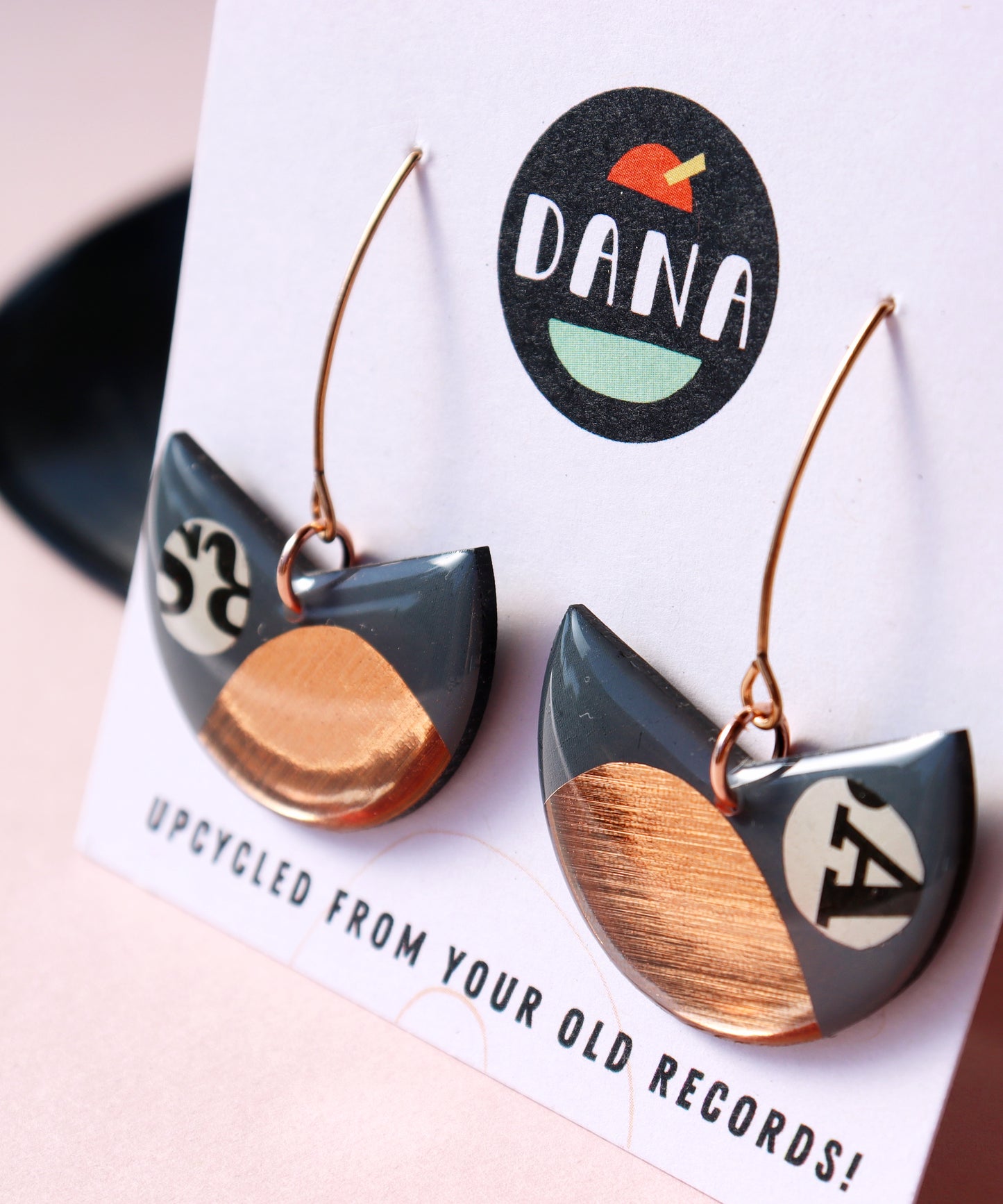 20% OFF pacman in blue grey, copper & a recycled paper detail