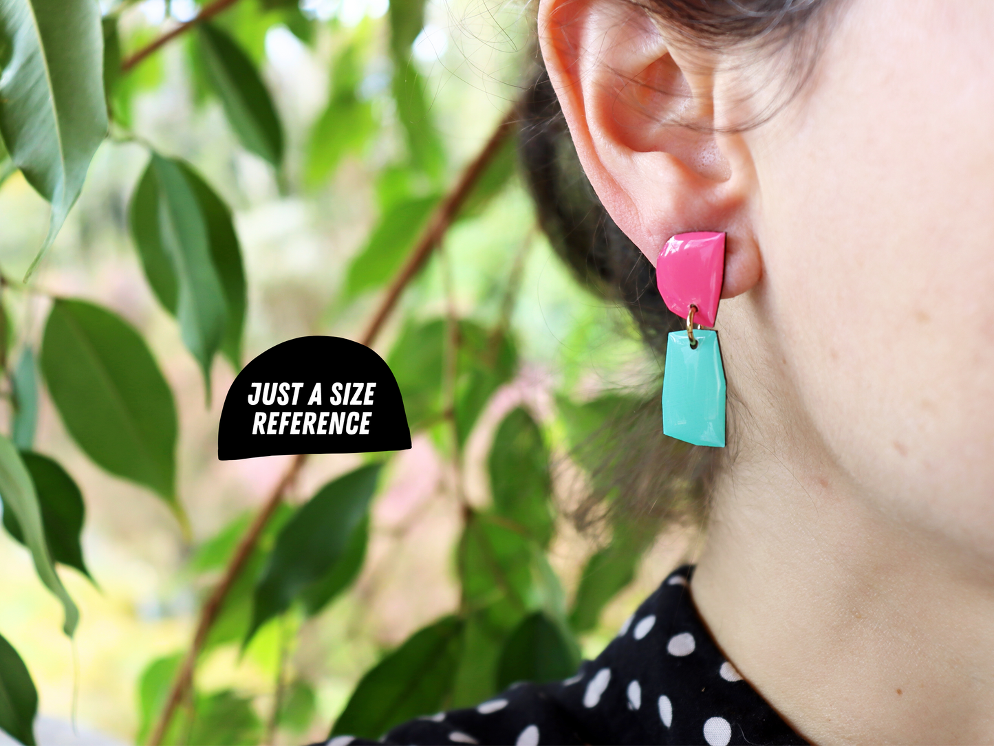 MINNIE in mint & pink / recycled Irish jewellery