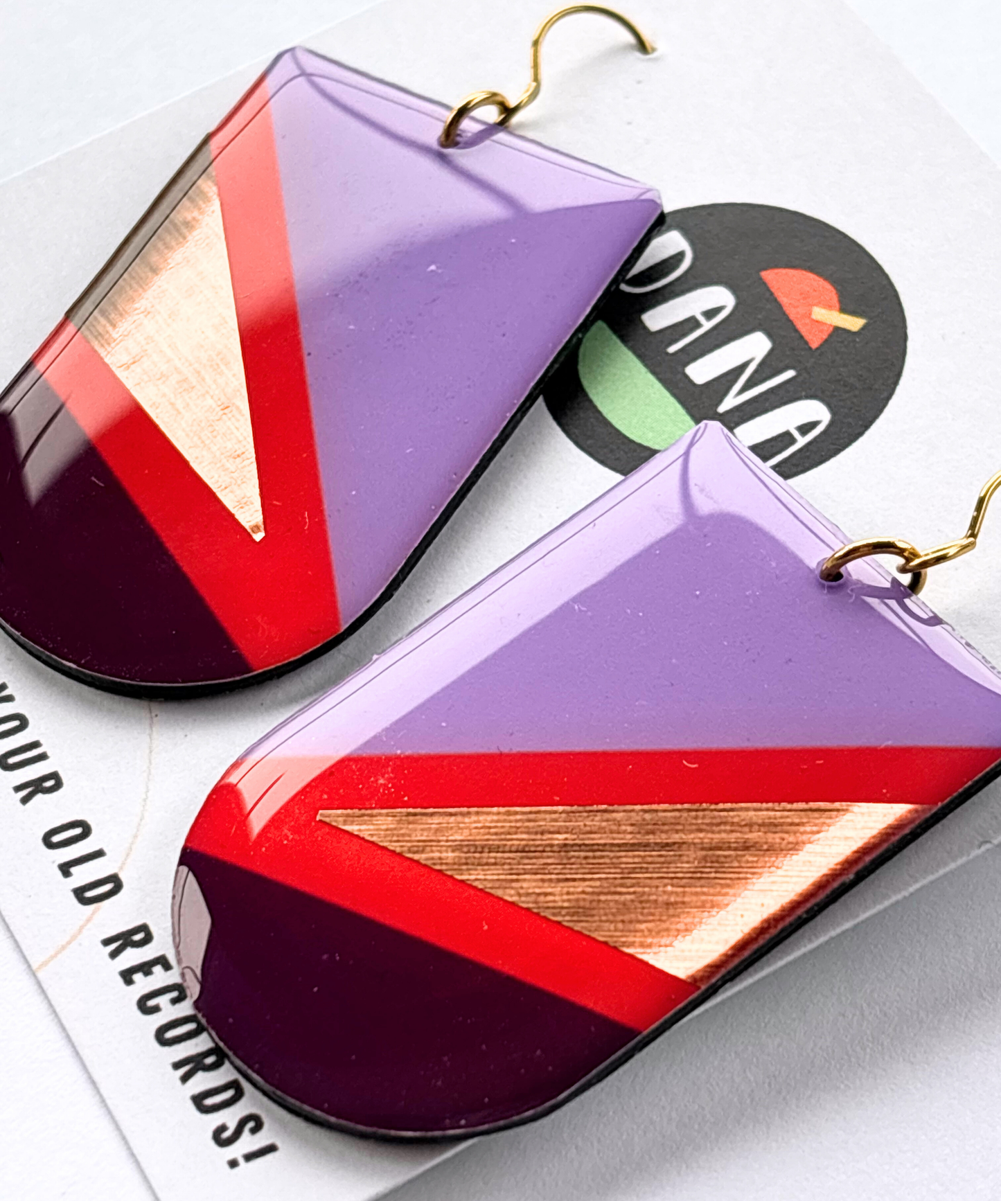 ZIGGY in lilac, deep orange, plum, copper