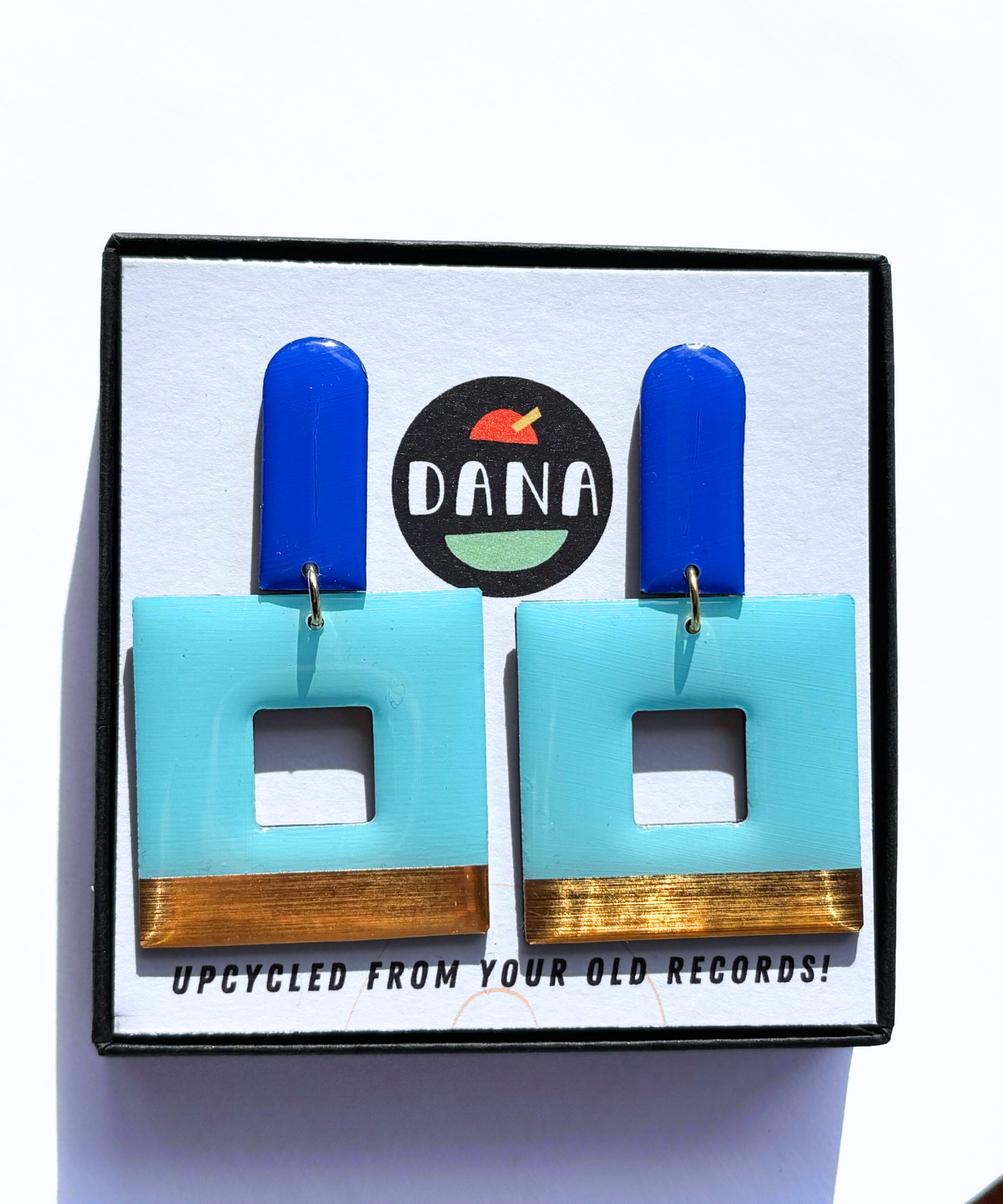 MIKA in blue and gold / innovative recycled Irish jewellery