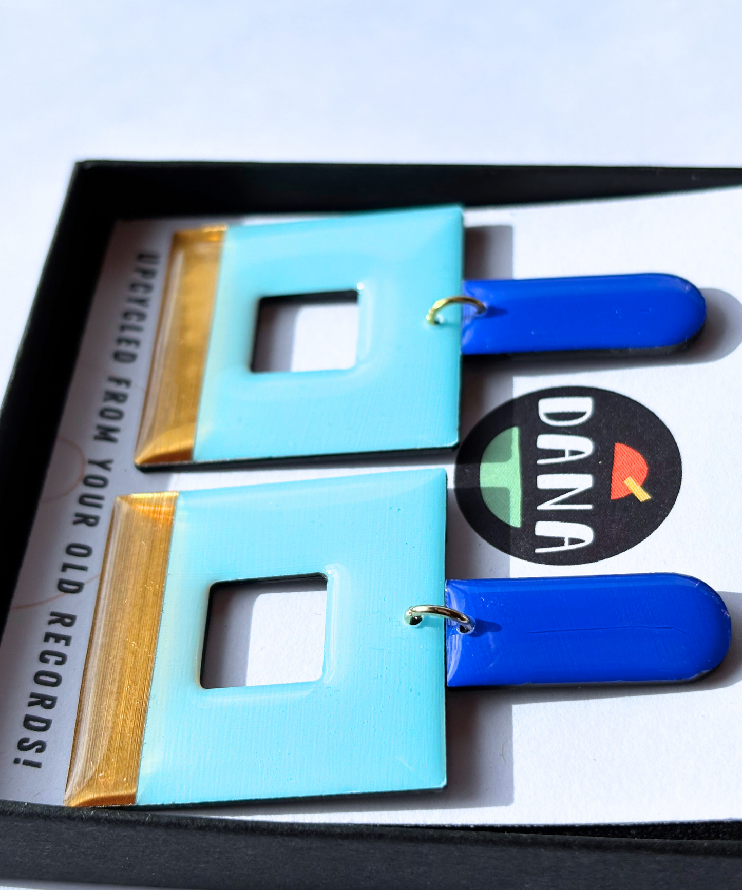 MIKA in blue and gold / innovative recycled Irish jewellery