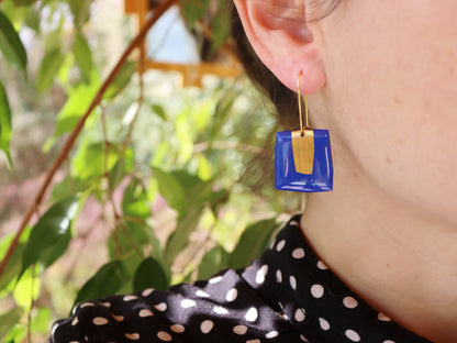 PATSY no.2 in 8 colours / modern geometric colourful earrings handmade in Ireland