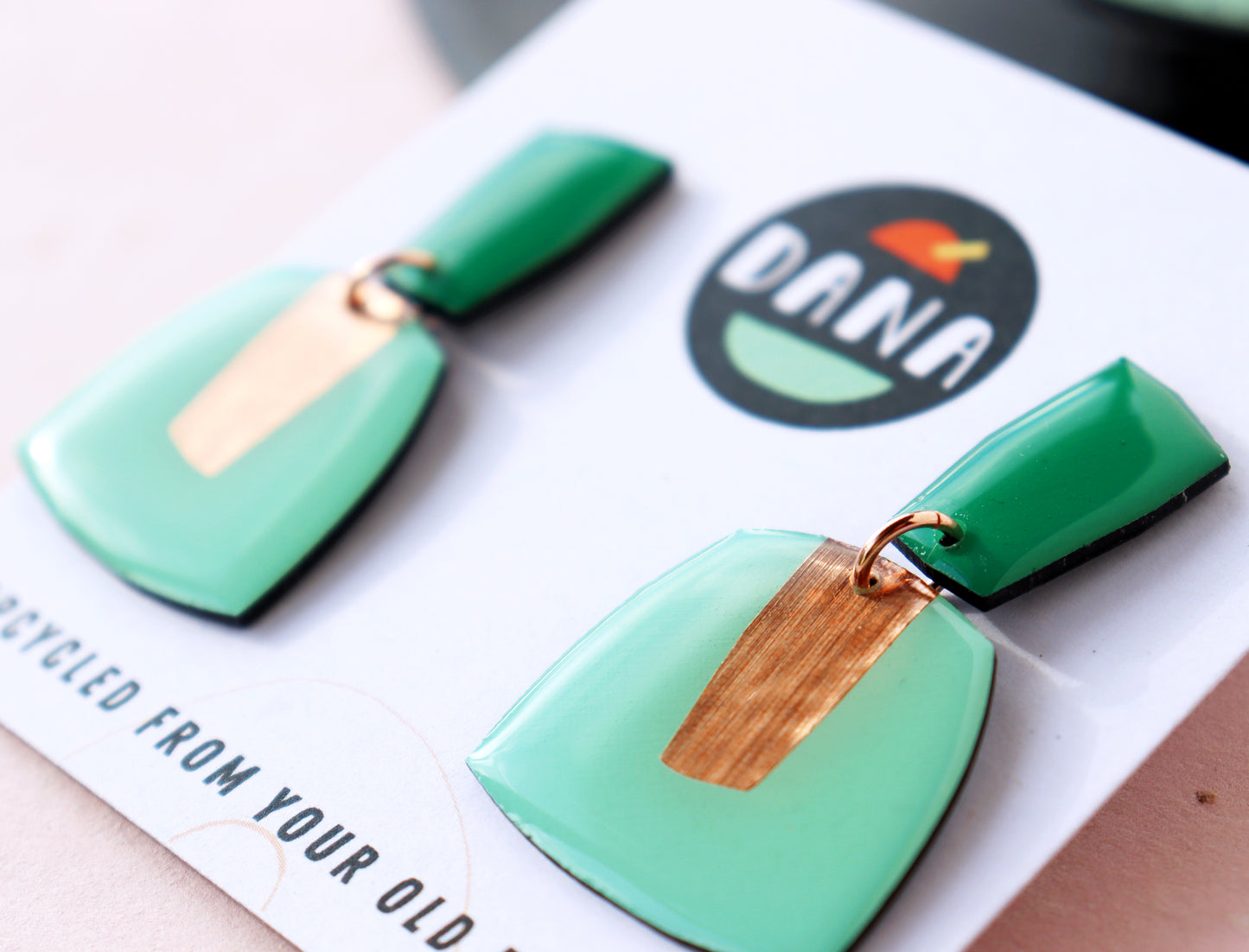 PATSY no.1 in deep green, turquoise & a warm touch of copper / Irish jewellery design