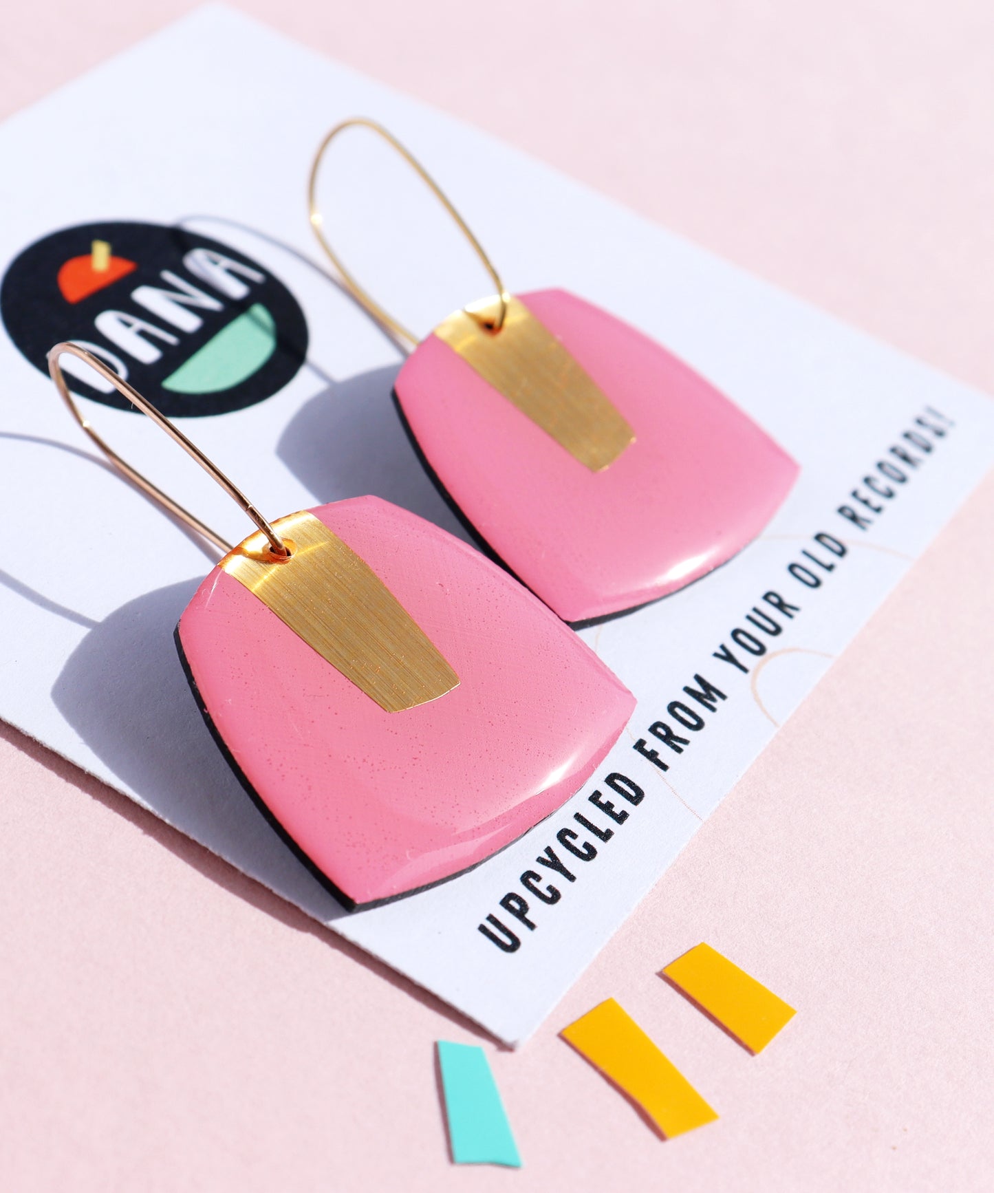 40% OFF BETTY no.2 in pink & gold / unique upcycled Irish design