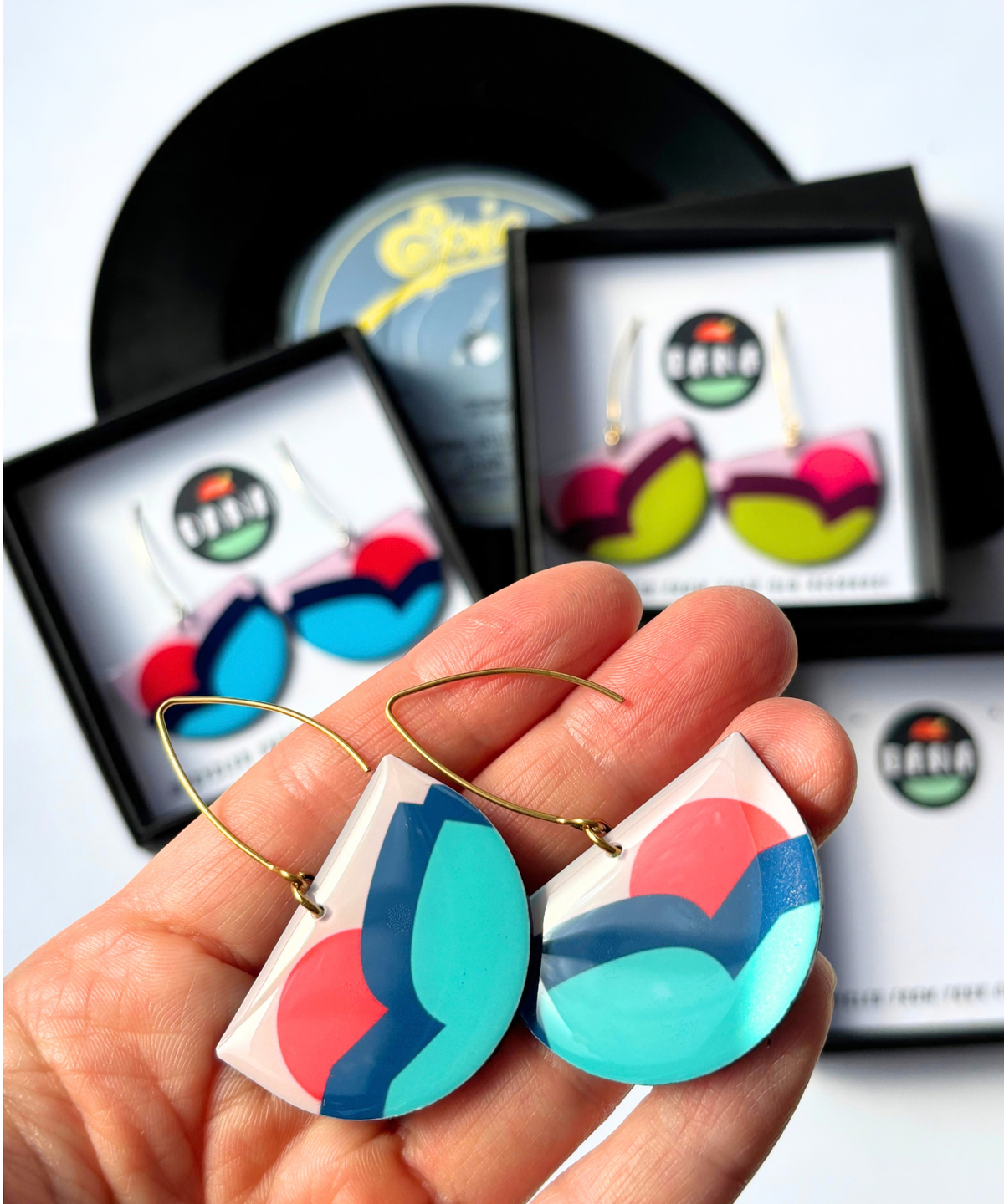 SUZY | colourful contemporary statement earrings | pick your favourite