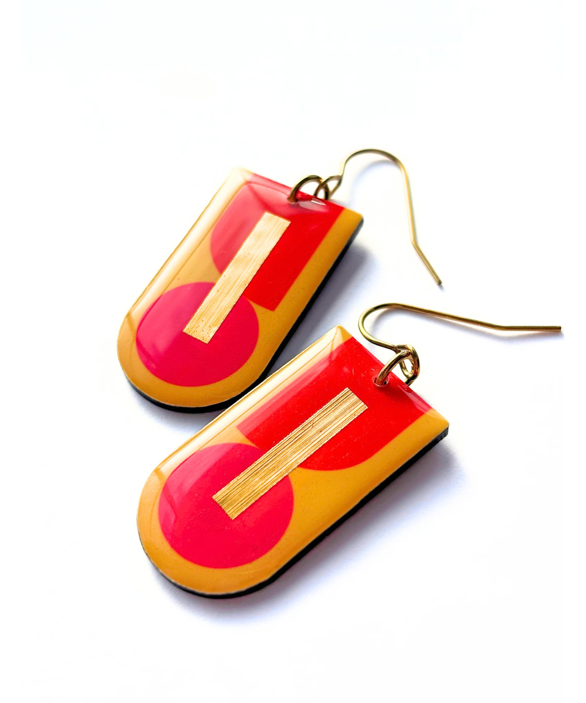 BESS | mid century modern inspired colourful geo earrings | pick your favourite