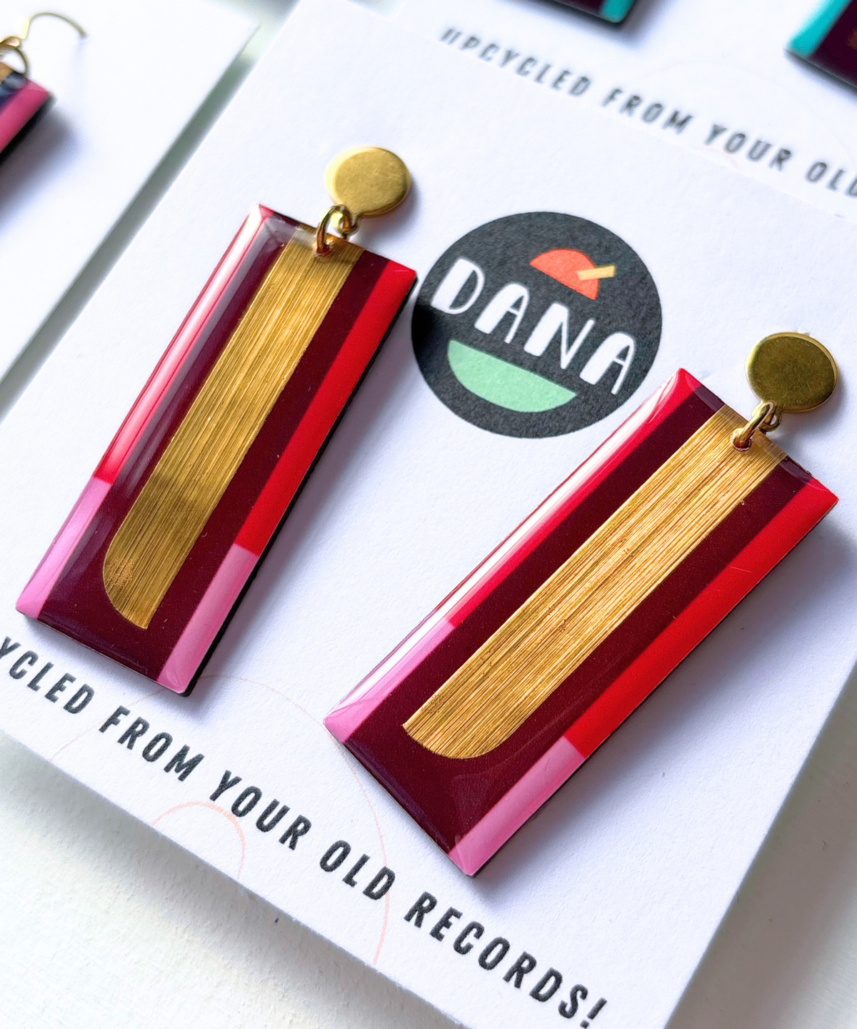 LORA | long and elegant yet funky earrings on hooks OR posts | pick your favourite