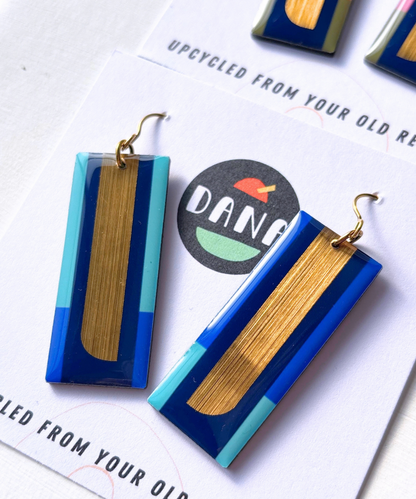 LORA | long and elegant yet funky earrings on hooks OR posts | pick your favourite