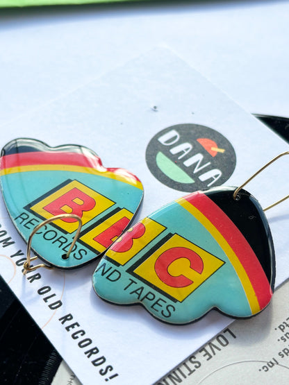 BBC funky one of a kind colourful earrings | unique Irish jewellery