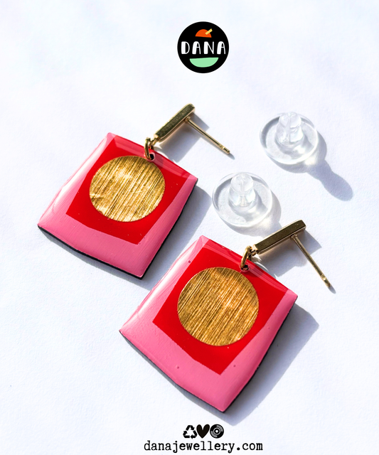 BOCA in red, pink, gold