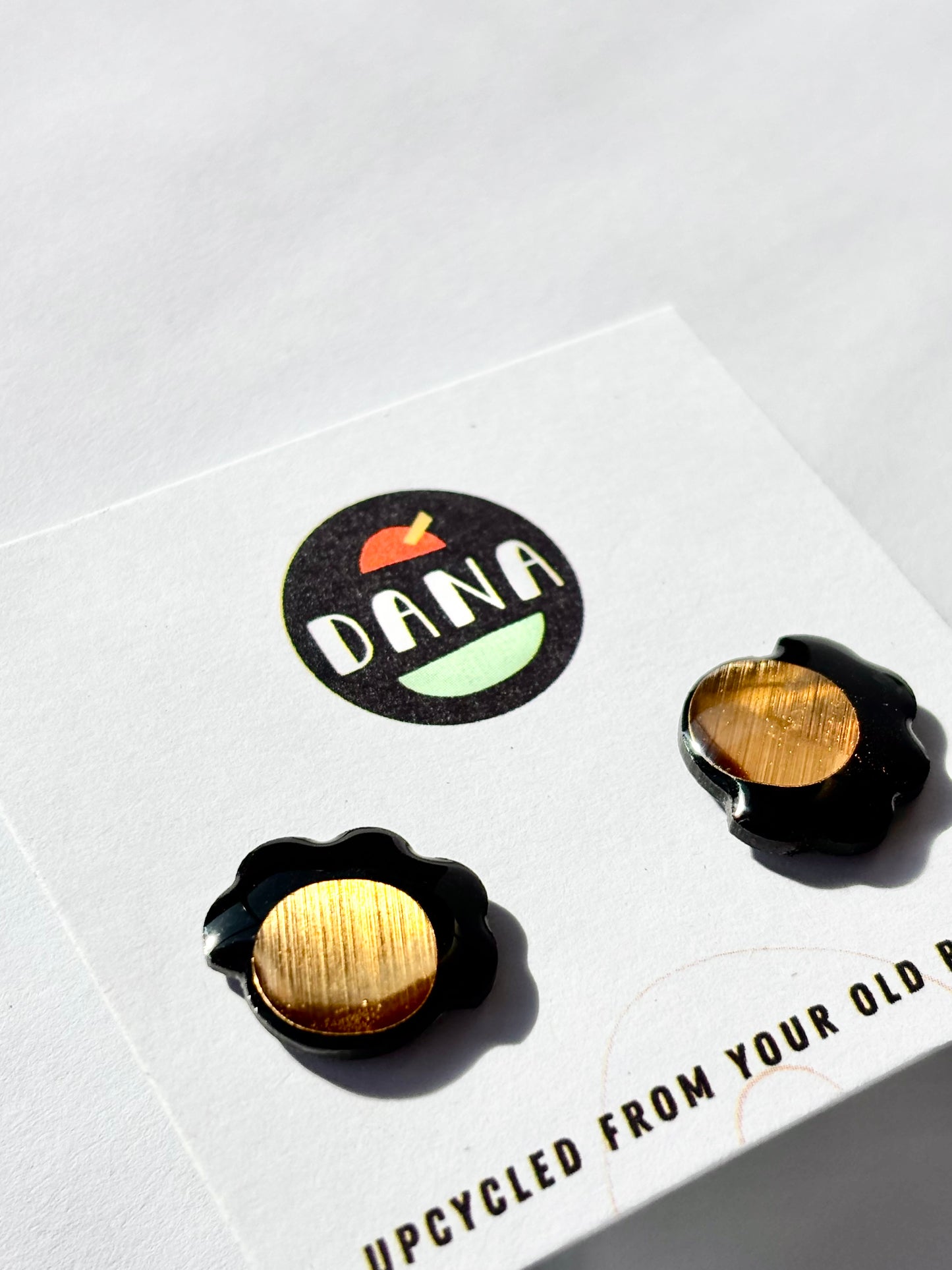 40% OFF large FROUFROU studs in black and gold