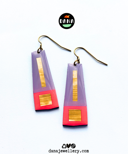 LEXI in neon pink, lilac, gold accents