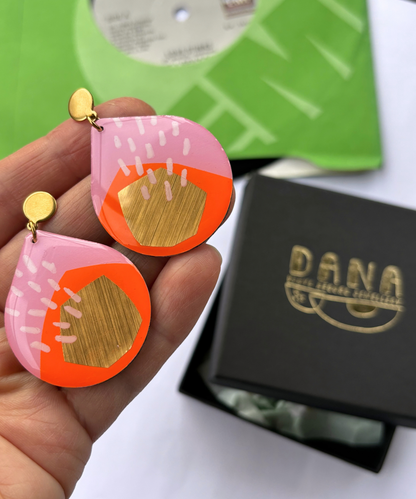 CALI no.2 in pink, orange, gold