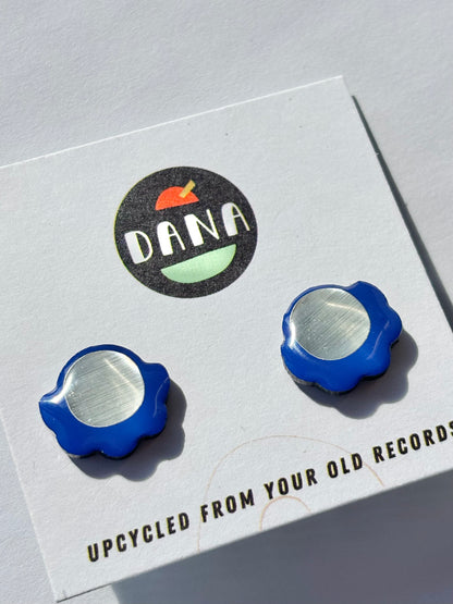 50% OFF large FROUFROU studs in royal blue and silver