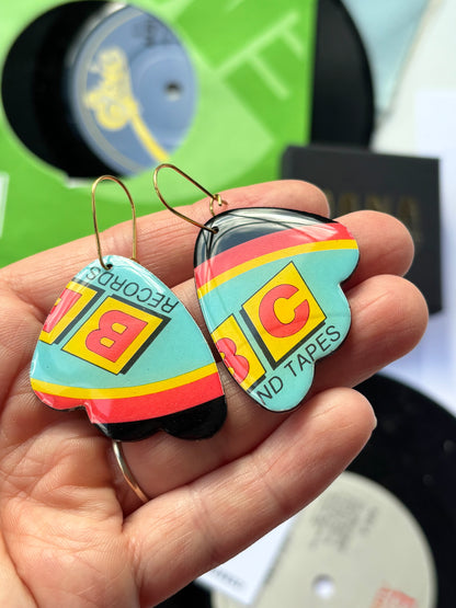BBC funky one of a kind colourful earrings | unique Irish jewellery