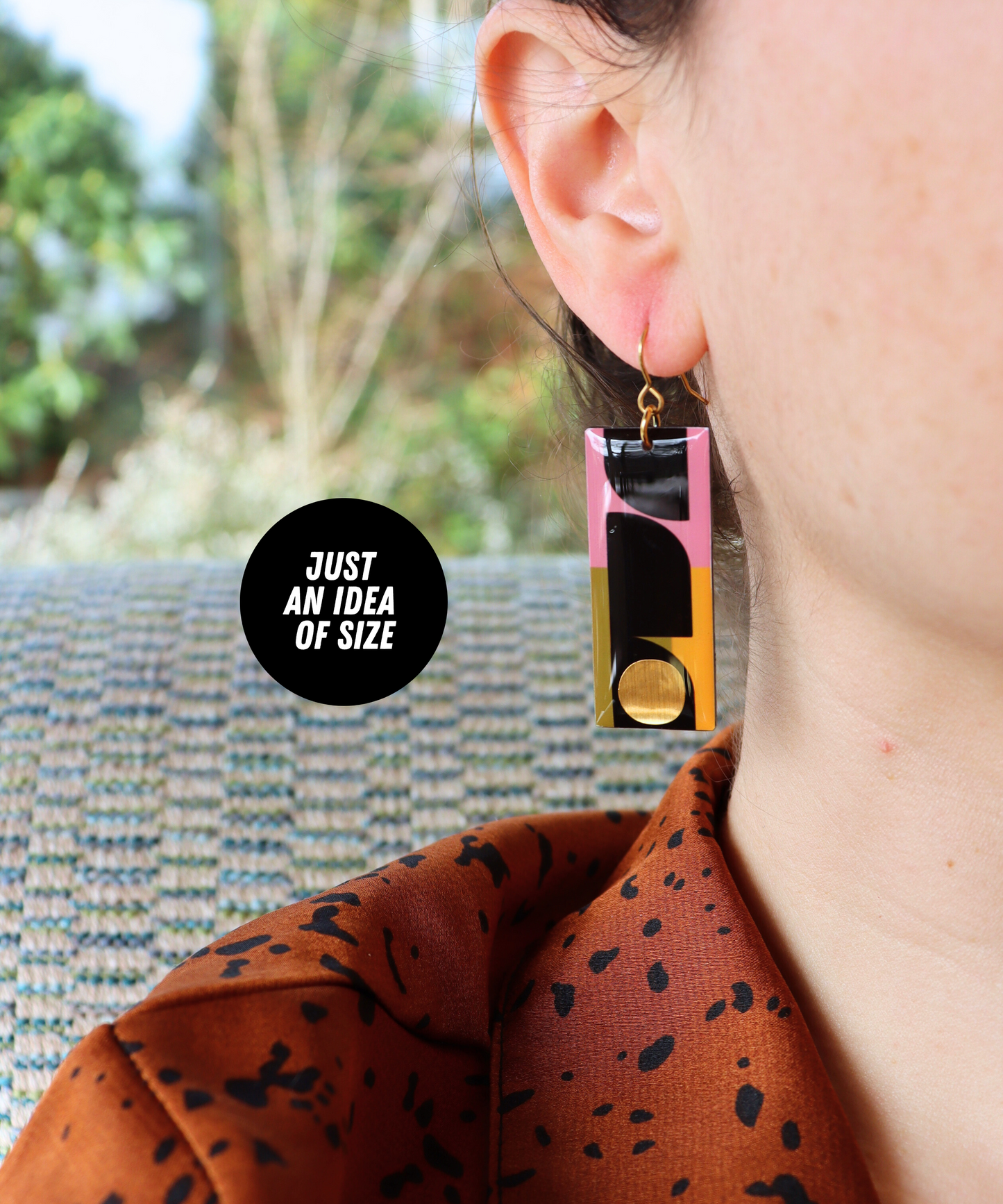Bold abstraction on your ears / Recycled Irish jewellery design
