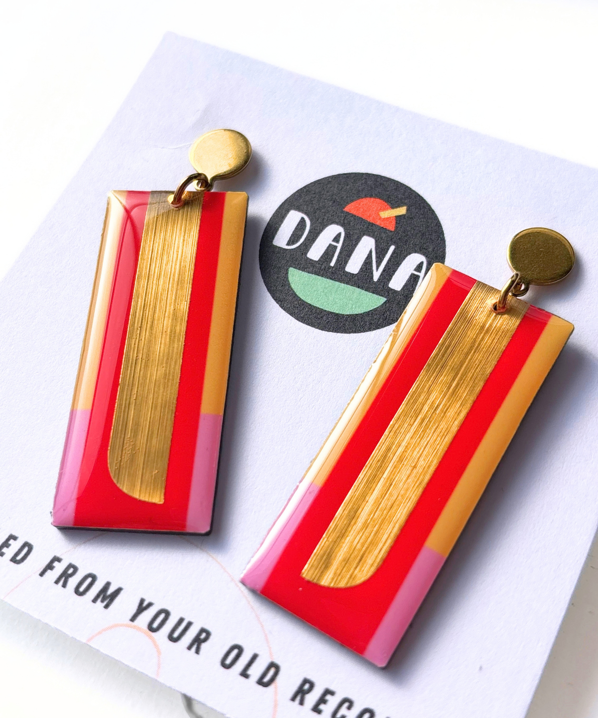 LORA | long and elegant yet funky earrings on hooks OR posts | pick your favourite