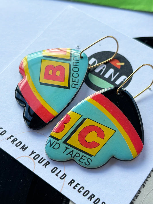 BBC funky one of a kind colourful earrings | unique Irish jewellery