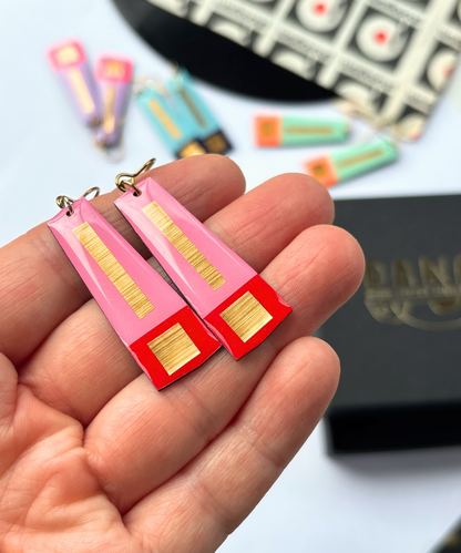 LEXI in pink, red, lush gold