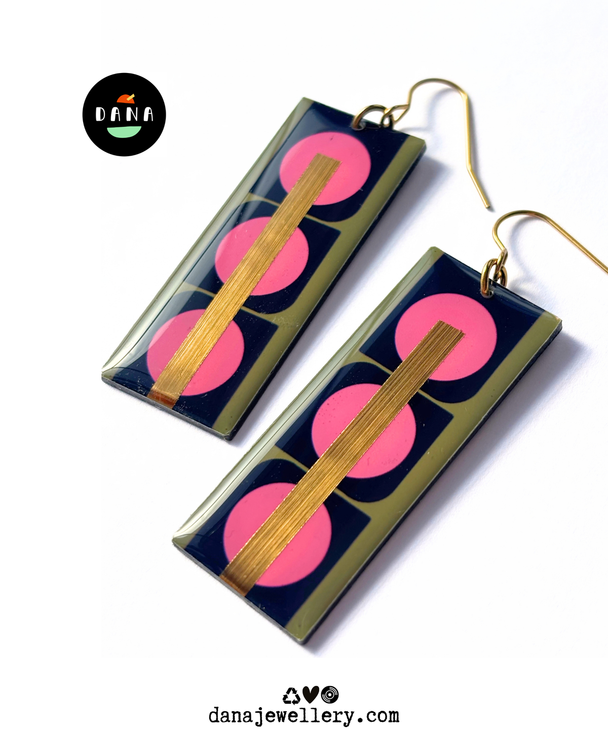 BARA | khaki green, deep navy blue, pink, gold