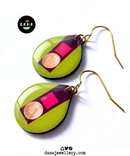 TILLY | lime green, plum, fuchsia, copper