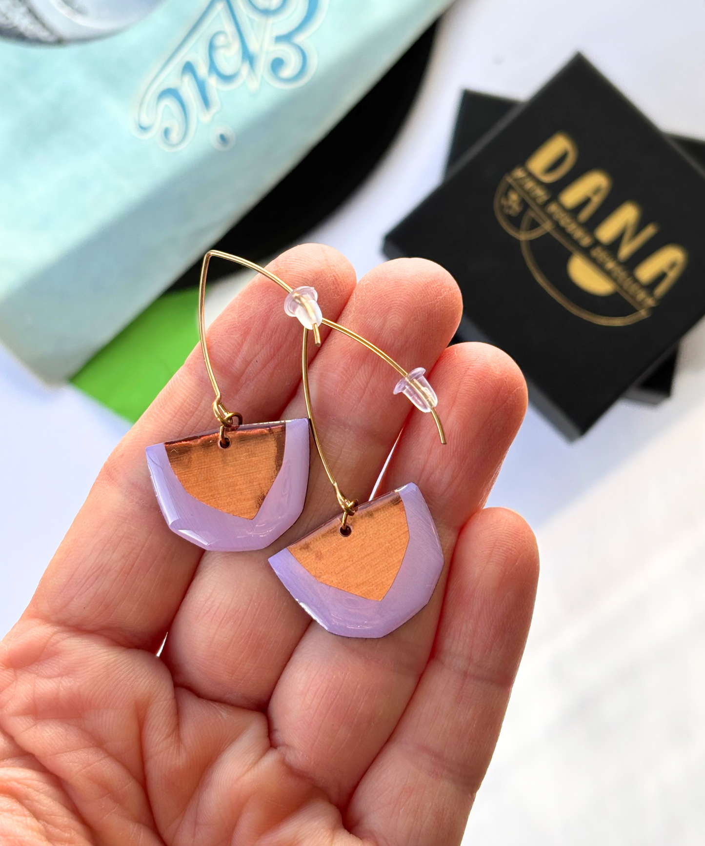 30% OFF MACY in lavender & warm copper / contemporary upcycled Irish design