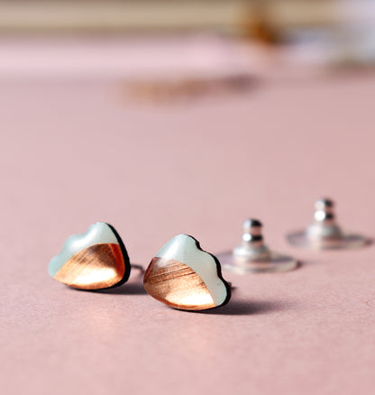 20% OFF Froufrou studs in light mint and copper