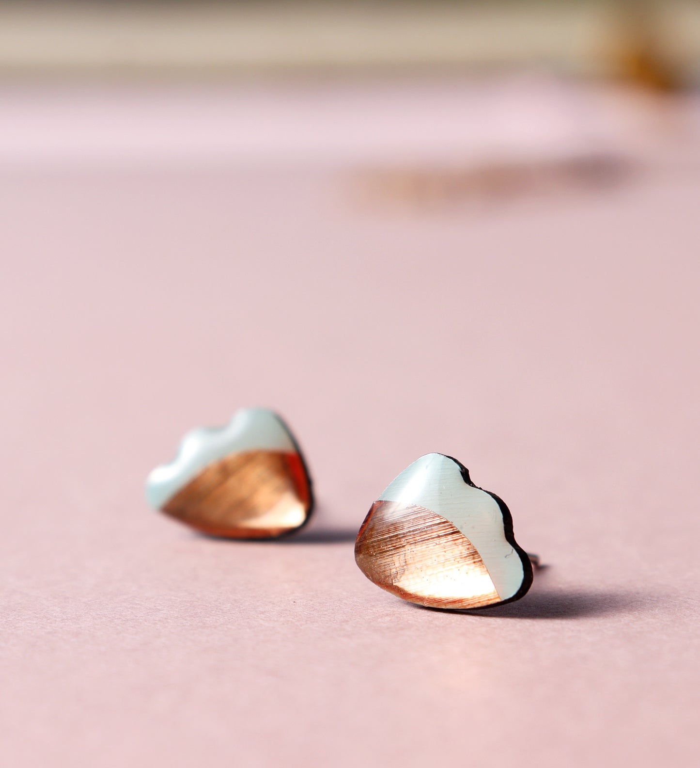 20% OFF Froufrou studs in light mint and copper